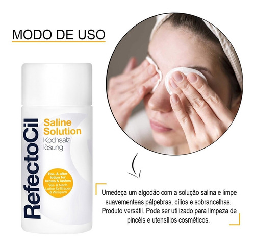 Imagem 4 de 6 de Refectocil Saline Solution Solução Salina Original C/ Anvisa