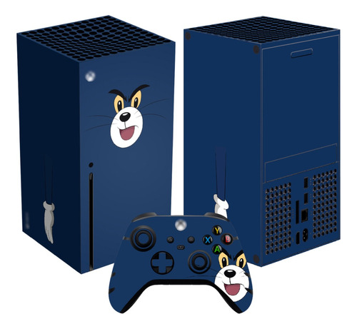 Skin Tom Y Jerry Para Xbox Series X Set Stickers