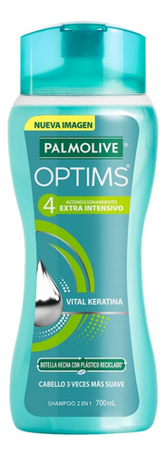  2 Pzs Palmolive Shampoo 2 En 1 Extra Intensivo 4 Optims 700m