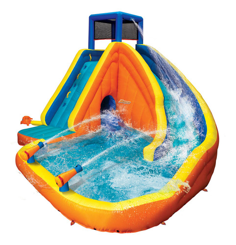 Piscina Inflable Infantil Con Tobogán Y Cañones De Agua