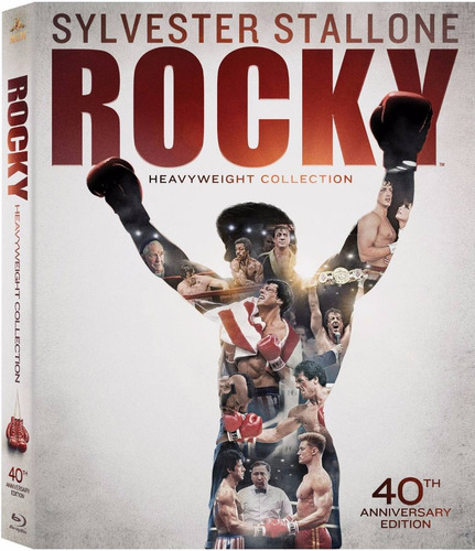 Blu Ray Rocky Heavyweight Collection 6 Disc 