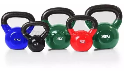 PESA RUSA/ KETTLEBELL FUNDICIÓN RECUBIERTA EN VINILO 16 Kg QUUZ