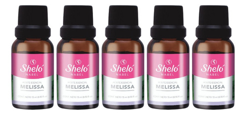 5 Pack Aceite Esencial Melissa Shelo