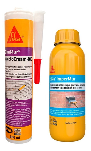 Pack Sikamur Injectocream-100 X 300ml + Sika Imper Mur X 1l