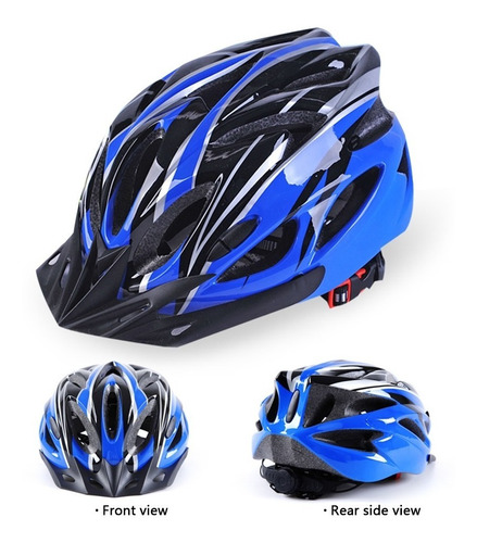 Imagen 6 de 9 de Casco De Bicicleta + Luz De Bicicleta Recargable Usb.