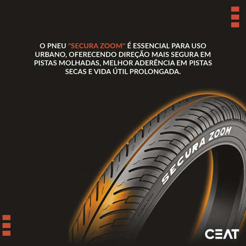 Pneu Traseiro Moto Ceat 90/90-18cg150/160/ybr/yes Sem Câmara
