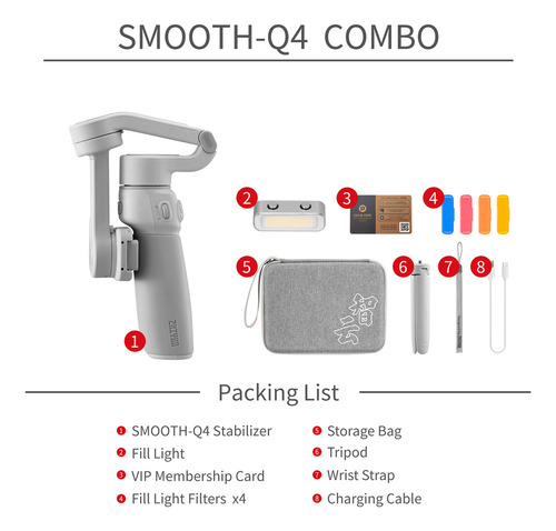 Wg1 Estabilizador Para Teléfono Inteligente Gimbal Combo
