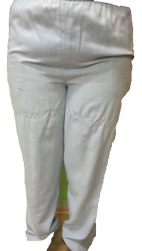 Pantalon Dama Talla 40 Azul Bolsillos 