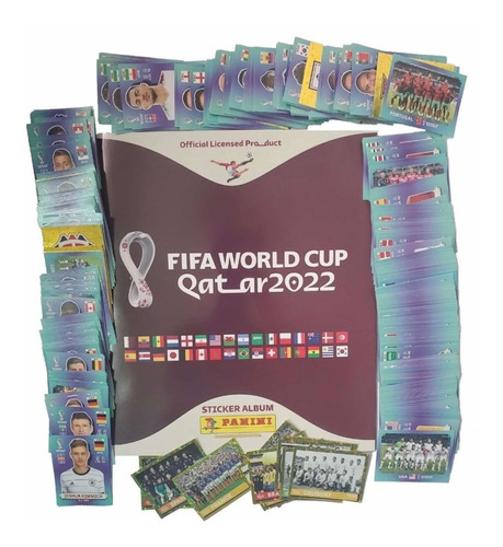 Album Completo Mundial Qatar 2022 Panini  Estampas A Pegar