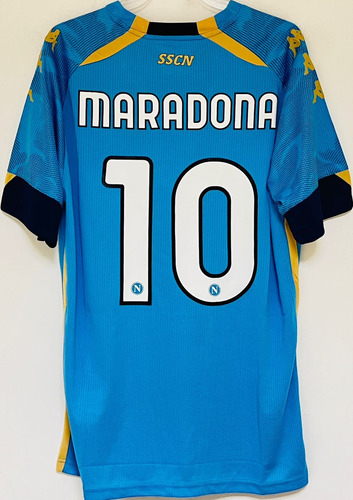 Jersey Napoli 2021 Local Azul Maradona Edición Especial