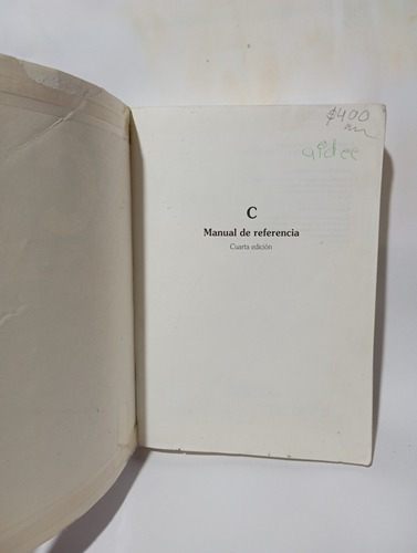 Manual De Referencia C El Mejor Libro De Por Herbert Schildt (Usado)
