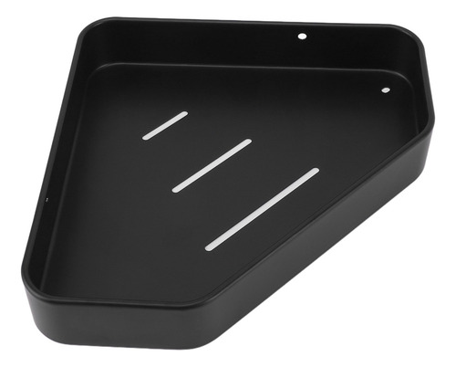 Estante Ducha Esquina Espacio Aluminio Montado Pared Negro
