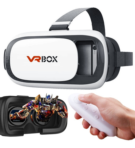 Kit Vr Box Casco De Realidad Virtual 3d + Joystick Bluetooth