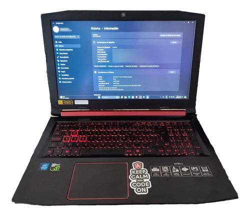 Portatil Gamer Acer Nitro An515 Core I5 Ram 16gb Grafica 4gb