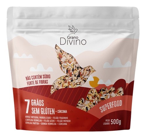 Arroz Grano Divino 7 Grãos + Curcuma Superfood 500g