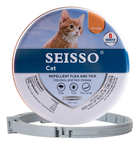 Collar De Perro/gato Seisso Antipulgas Garrapatas 8 Meses 