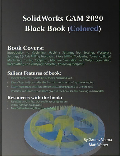 Solidworks Cam 2020 Black Book (colored), De Gaurav Verma. Editorial Cadcamcae Works, Tapa Blanda En Inglés
