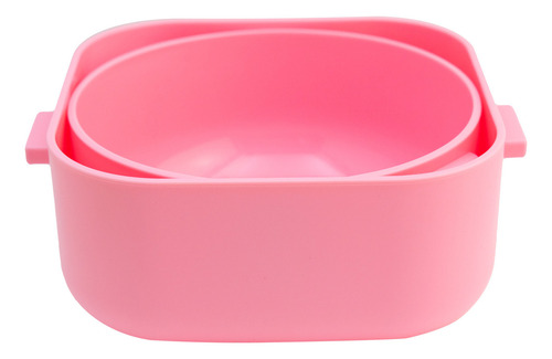 Contenedor Lunch Box Hermético Tapa Divisiones 5 Pzas 750 Ml Color Rosa/verde