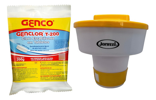 Genclor Tablete 3 Em 1 200g + Clorador Margarida Jacuzzi