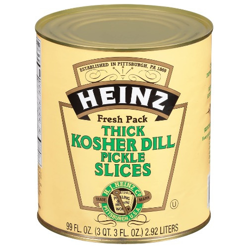 Heinz Pepinillos Kosher Dill En Rodajas 2,9 Kg.