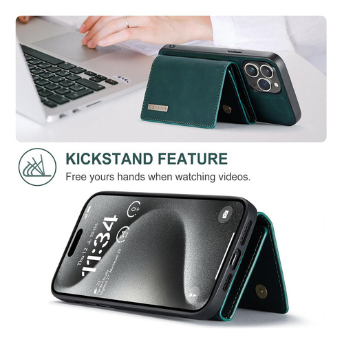 A Funda Tipo Cartera Con Atracción Magnética For iPhone