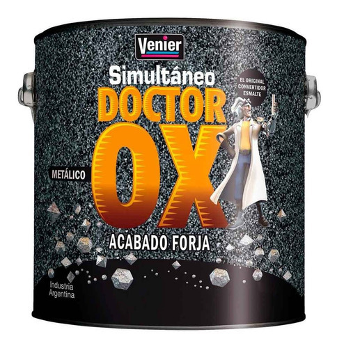 Venier Convertidor Doctor OX esmalte metálico interior 1L 1 unidad negro