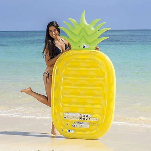 Colchoneta Inflable Piña Anana Gigante Pileta Playa Verano
