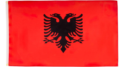 Az Flag Bandera De Albania 3 X 5 - Banderas De Albania 90 X 