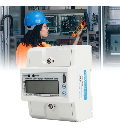 For Medidor De Energía Digital Monofásico Lcd Kwh 15-60a