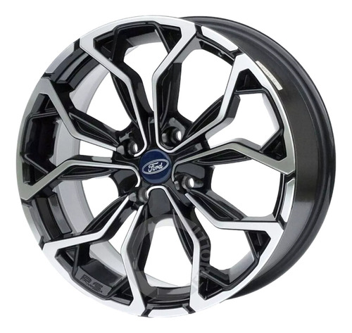 Roda Aro15 4x108 Ford Ka/ Fiesta/ Eco Sport M16 / Unidade Cor Preta Diamante