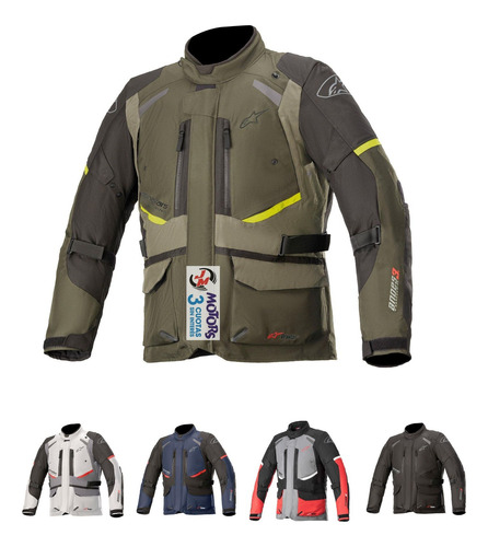 Jm Campera Cordura Alpinestars Andes V3 Drystar Negra Azul