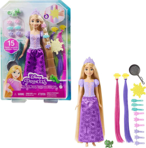 Boneca Rapunzel Cabelo De Contos De Fadas Mattel Hlw18