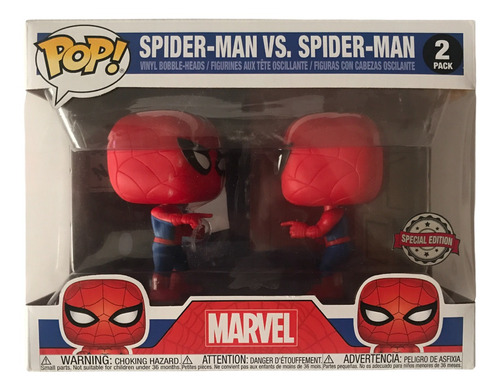 Spiderman Vs Spiderman Meme Funko Pop 2 Pack Serie De Los 60