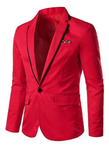 Abrigo De Hombre Blazer Sólido Fiesta De Boda Elegante