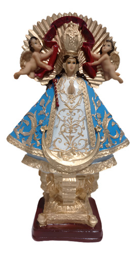 Virgen San Juan De Los Lagos Resina 29 Cms Religión.