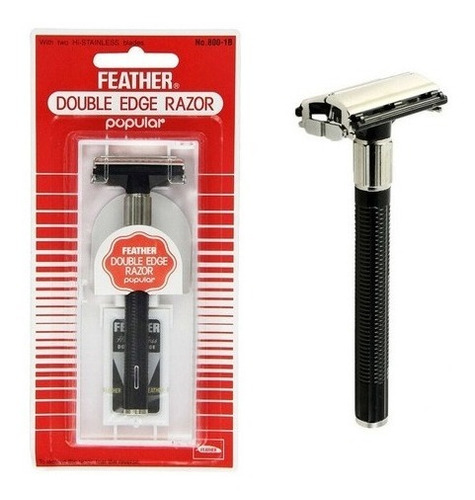 Afeitadora Feather Double Edge Razor Popular + Repuestos