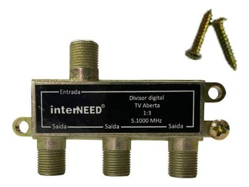 Divisor De Antena 3 Saidas Universal Uhf Vhf Digital A Cabo