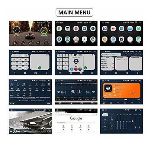 Hikity 10.1 Inch Android Car Stereo Double Din Radio