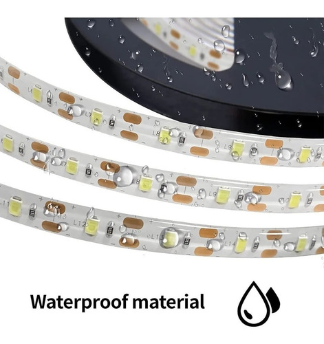 Cinta Led Luz Amarilla Neutra Blanca Ip65 + Fuente 10a 12v