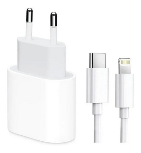 Cargador Carga Rápida 20w Tipo C A Lightning Con Cable Inclu