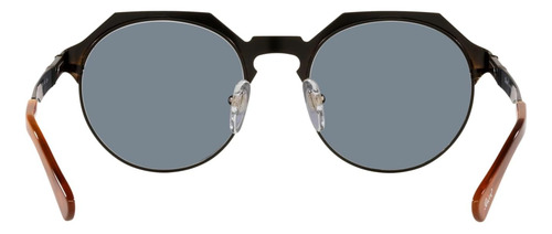 Persol Po2488s Gafas De Sol Hexagonales, Negro Demi Azul, 51