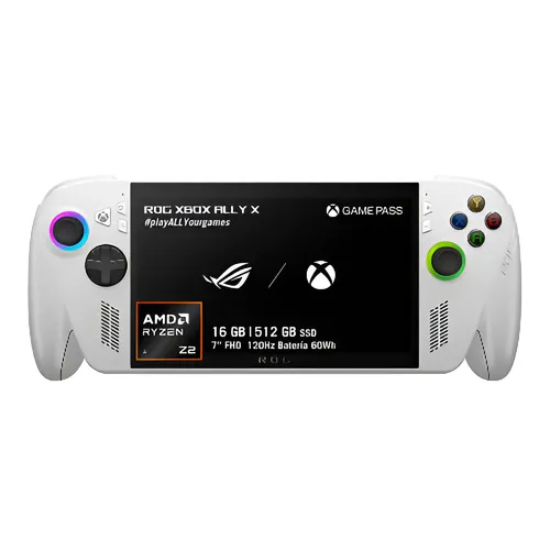 Consola Rog Xbox Ally Amd Ryzen Z2a 16gb 512ssd Blanca