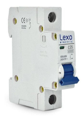 Interruptor Automático Lexo 1x25a  C  6ka 