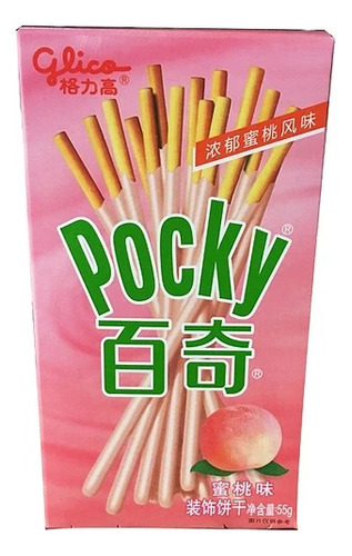 Pocky 55grs Snack Japones Palito Cubierto D Durazno Coreano