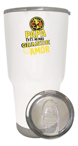 Termo Vaso Térmico América 30 Oz Día Del Padre Od77413 Color Blanco