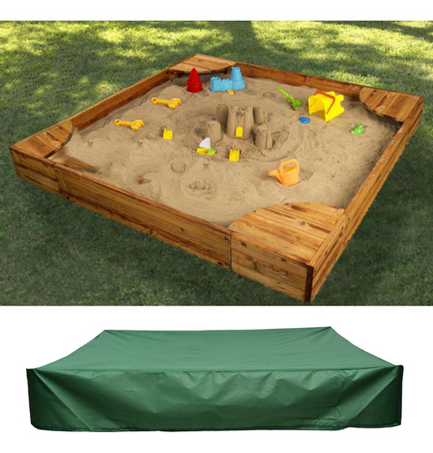 Caja De Arena Verde Cubierta A Prueba De Agua A 200x200cm