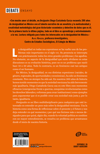 Desiguales, De Castañeda Garza, Diego., Vol. 1. Editorial Debate, Tapa Pasta Blanda, Edición 1 En Español, 2024