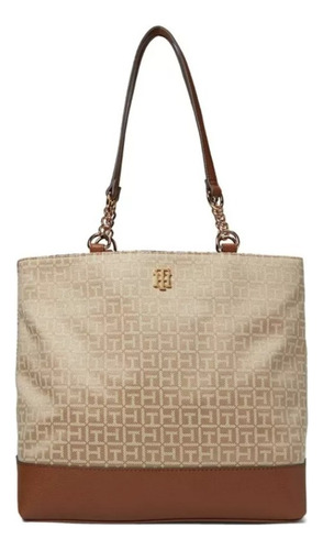 Tommy Hilfiger Beige Patron Con Base Camel