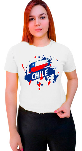 Polera Chile Fiestas Patrias Bandera Chilena Todas La Tallas