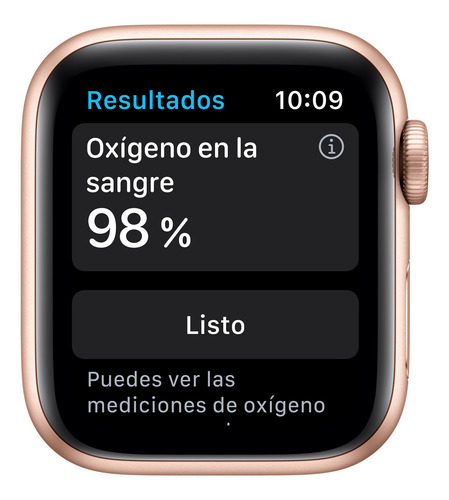 Imagen 3 de 8 de Apple Watch Series 6 (GPS) - Caja de aluminio oro de 40 mm - Correa deportiva rosa arena